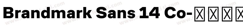 Brandmark Sans 14 Co字体转换